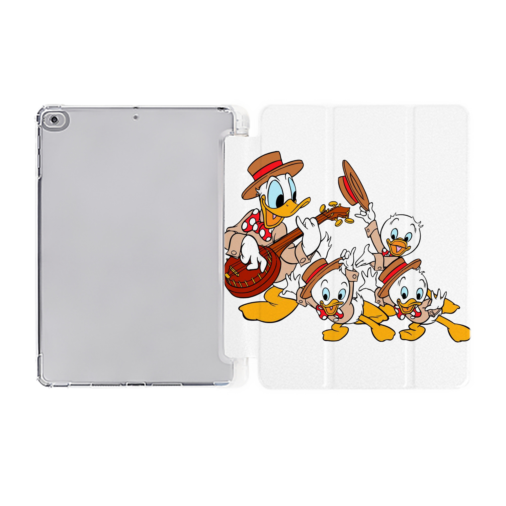 （画像用） ミッキーマウス Mickey Mouse IPad ケース ペン収納付き 三つ折りスタンド PUレザー×シリコン 対応機種9.5/10.5/10.9インチ